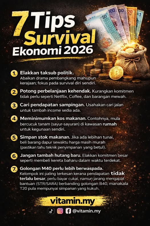 7 tips survival ekonomi